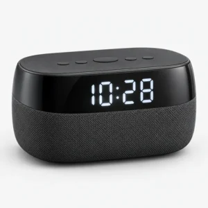 Wireless Digital Clock with Bluetooth Speaker - 2-in-1 Desk Clock & Speaker (illustration)