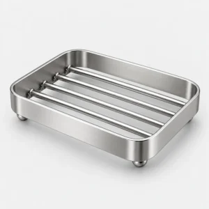 Metal Soap Tray - Bathroom & Sink Soap Holder (illustration)
