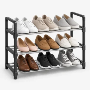 Shoe Organizer for Neat & Space-Saving Footwear Storage (illustration)